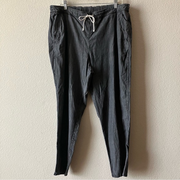 Eileen Fisher Gray Boho Coastal Grandma Pull On Tencel Drawstring Joggers L - Picture 4 of 9